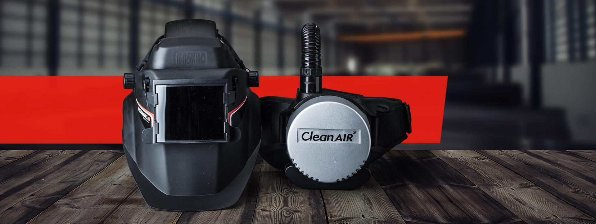 Welding helmets for Clean Air PAPR